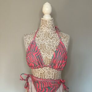 VENUS Vibrant Pink and Green Bikini